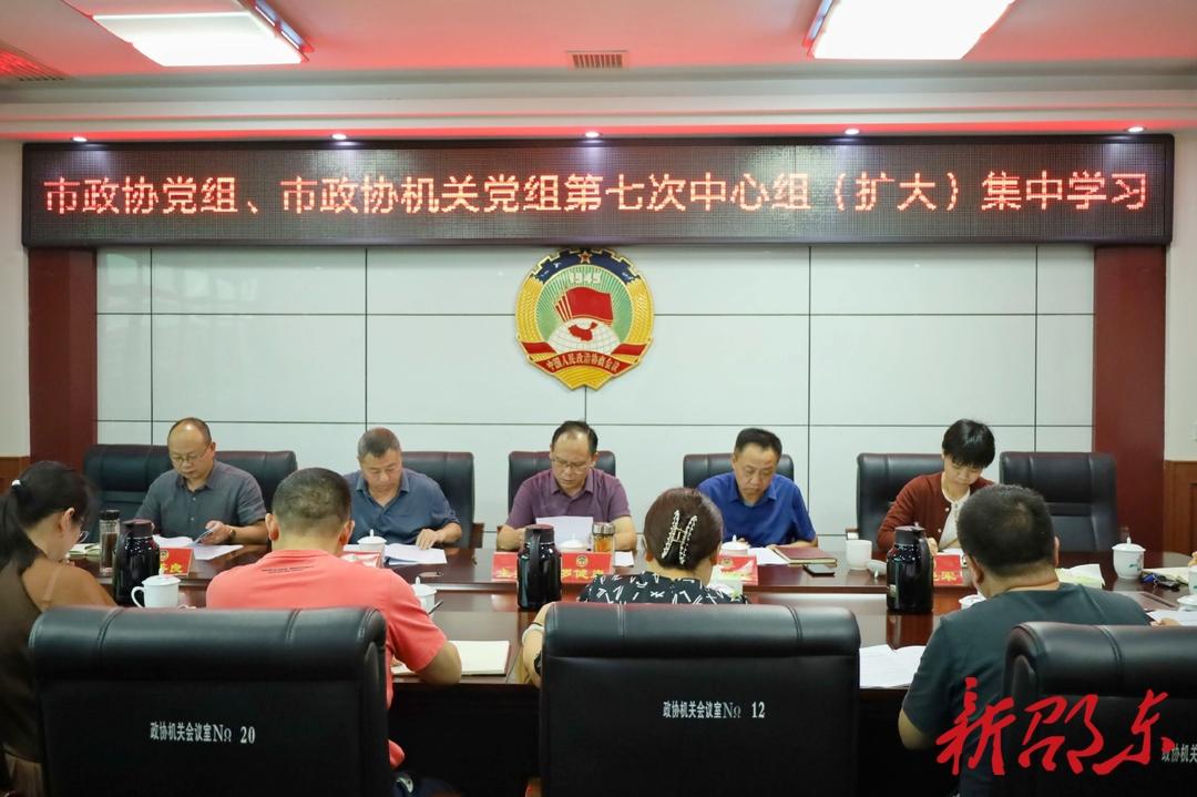 市政协党组理论学习中心组（扩大）举行2023年度第七次集中学习_邵阳头条网