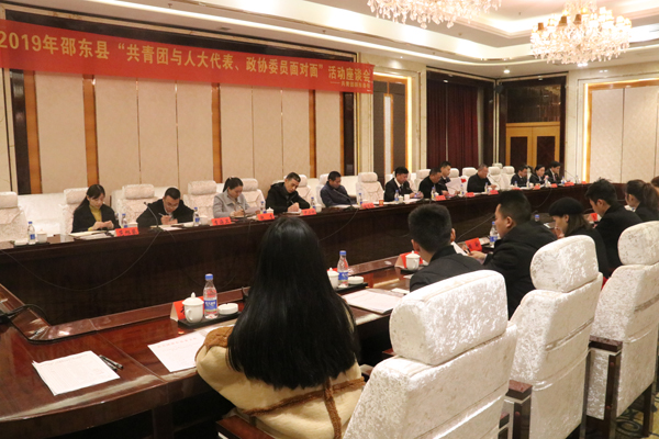邵东团员青年与代表委员面对面座谈大学生回乡创业(图1)