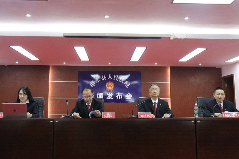 邵东法院召开扫黑除恶专项斗争新闻发布会(图3)