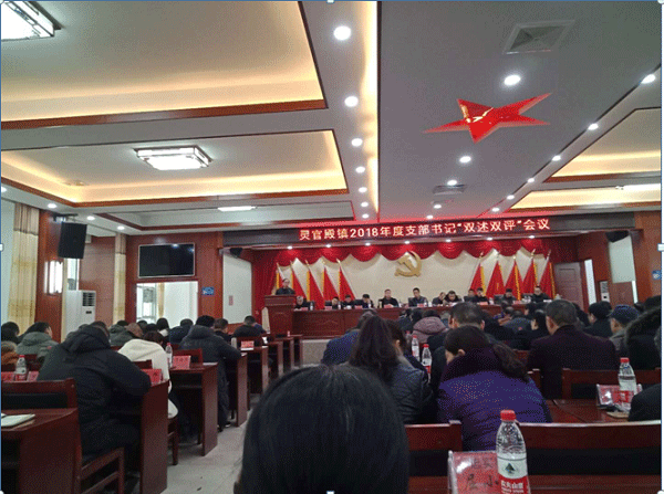 灵官殿镇开展村支书双述双评(图1)