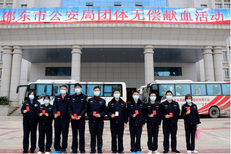 市公安局组织开展无偿献血活动(图5)